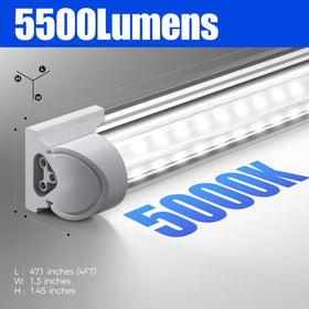 Barrina T8 LED Shop Light 4ft installed wiring setup for easy wiring