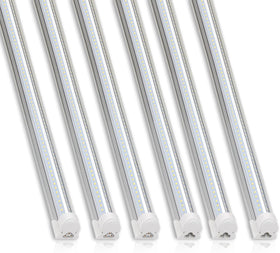 Barrina T8 LED shop light front view delivering bright daylight illumination for garages