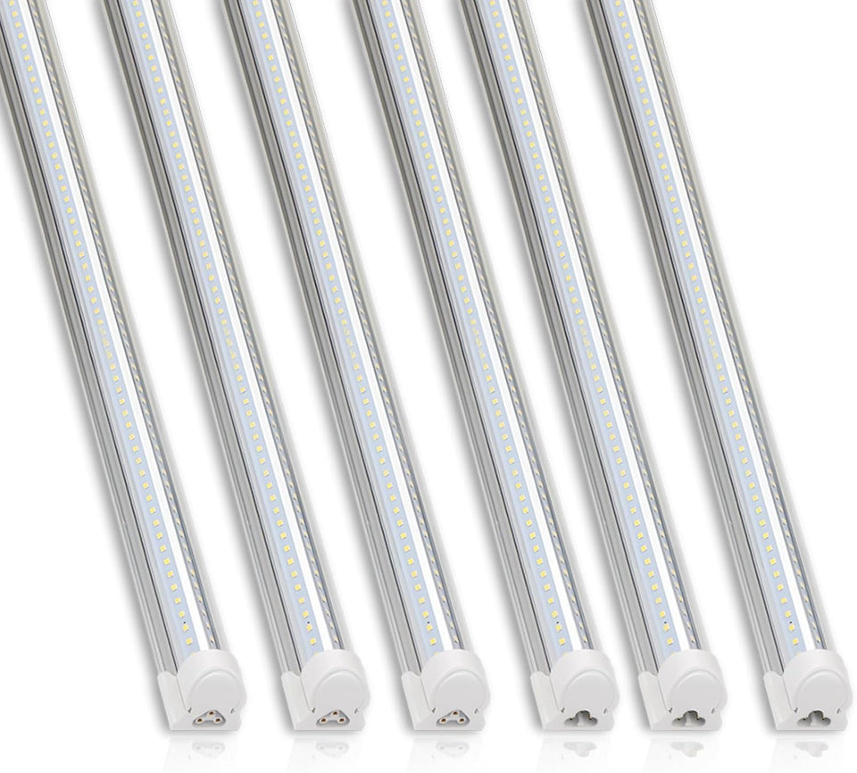 Barrina T8 LED shop light front view delivering bright daylight illumination for garages