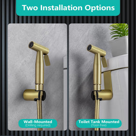 BARROCK brushed brass gold finish resists rust and fingerprints for a stylish bathroom look.