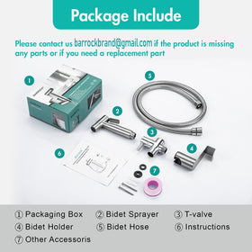 BARROCK spray kit ideal for cloth diaper cleaning and pet washing.