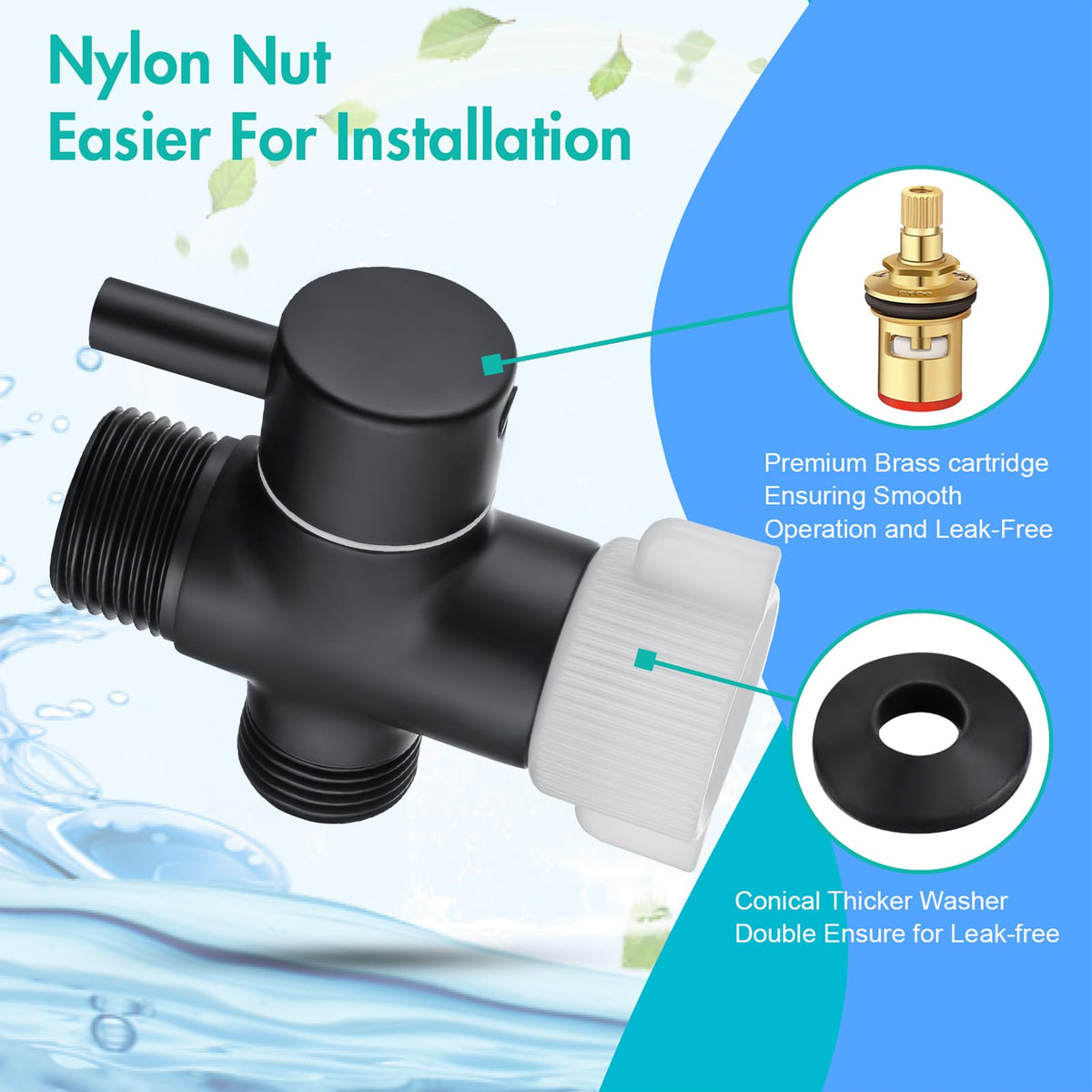 BARROCK spray lever shows adjustable jet and gentle spray