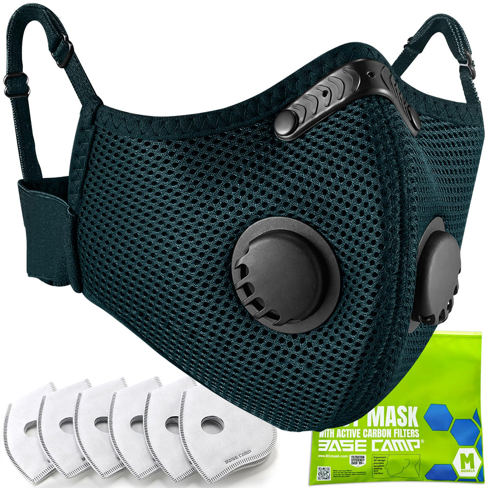 BASE CAMP dust mask in dark tiber color ideal for family protection during outdoor projects