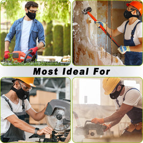 BASE CAMP M Plus dust mask packaging shows compact storage for on-the-go use.
