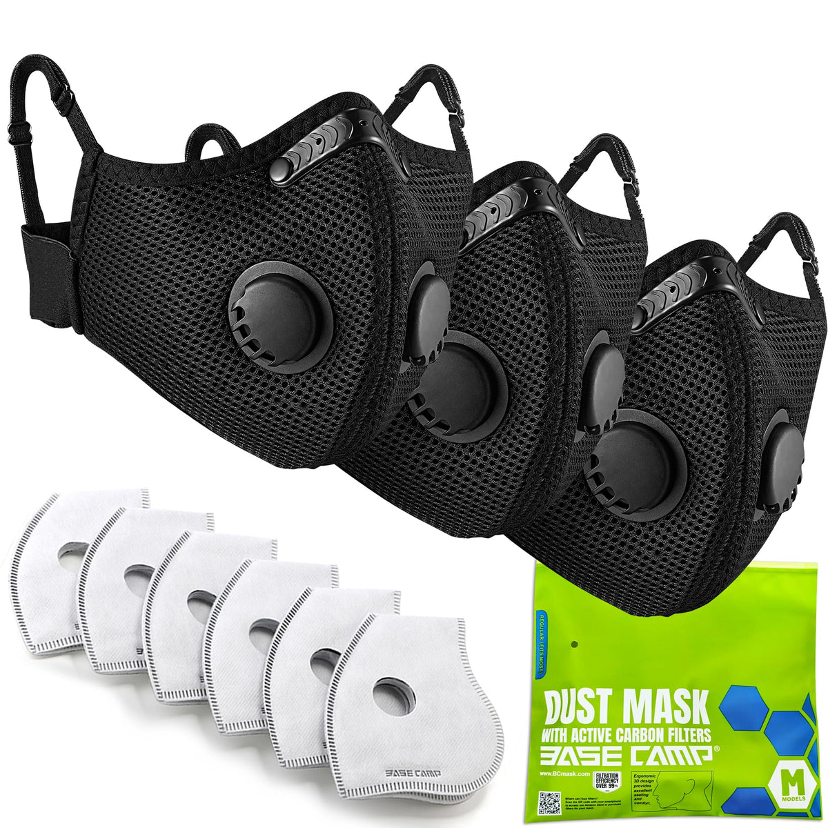 BASE CAMP M Plus Dust Mask provides comfortable protection against woodworking dust.