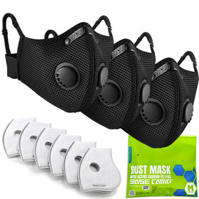 BASE CAMP M Plus Dust Mask provides comfortable protection against woodworking dust.