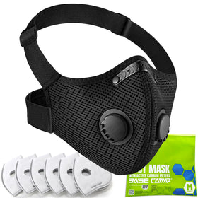 BASE CAMP M PRO dust mask front view for all-day comfort.