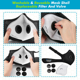 BASE CAMP M PRO dust mask storage bag—compact travel case.