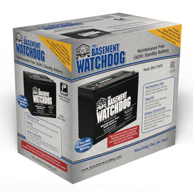 Remote terminal compatibility for older Basement Watchdog models with maintenance-free battery.