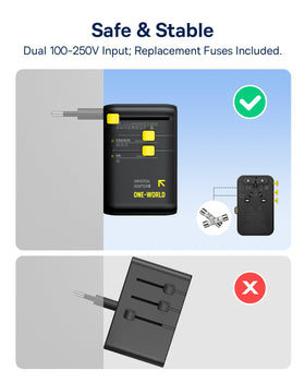 Baseus Enercore CG11 safety features with fuses and protections.