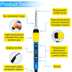 BATALO five replaceable tips for versatile soldering tasks