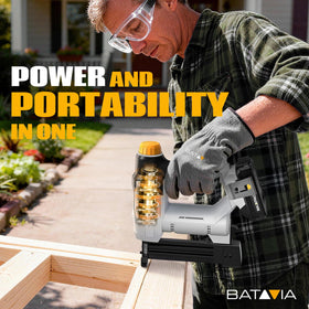 Batavia 18ga brad nailer with precise depth control for delicate trim