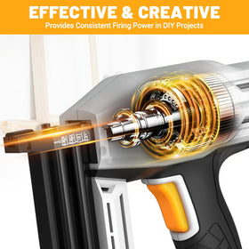 Batavia 2-in-1 staple nailer in action for versatile furniture assembly