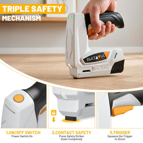 Batavia ergonomic anti-slip handle reduces fatigue during long sessions.