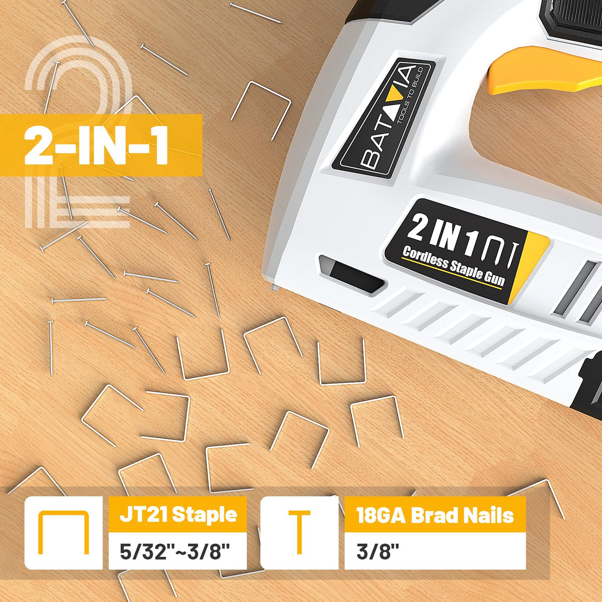 BATAVIA tool with clear reload window for easy supply monitoring.