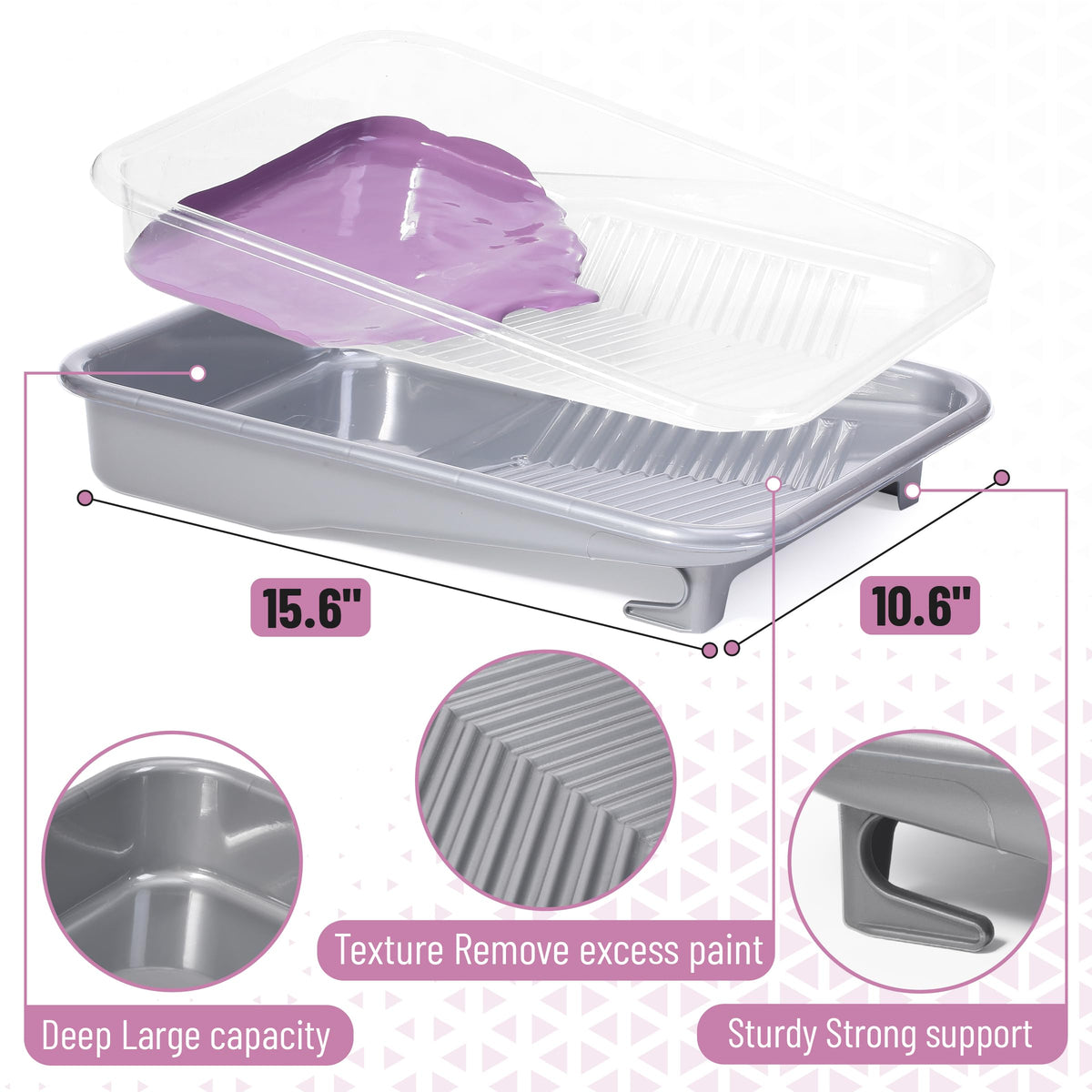 Bates Choice 4-inch roller cover with consistent texture.