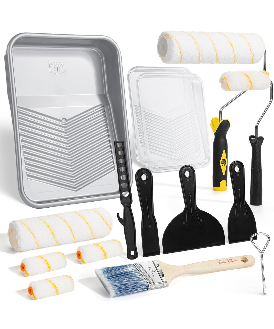 Bates Choice 9-inch roller kit tray for smooth, even paint.