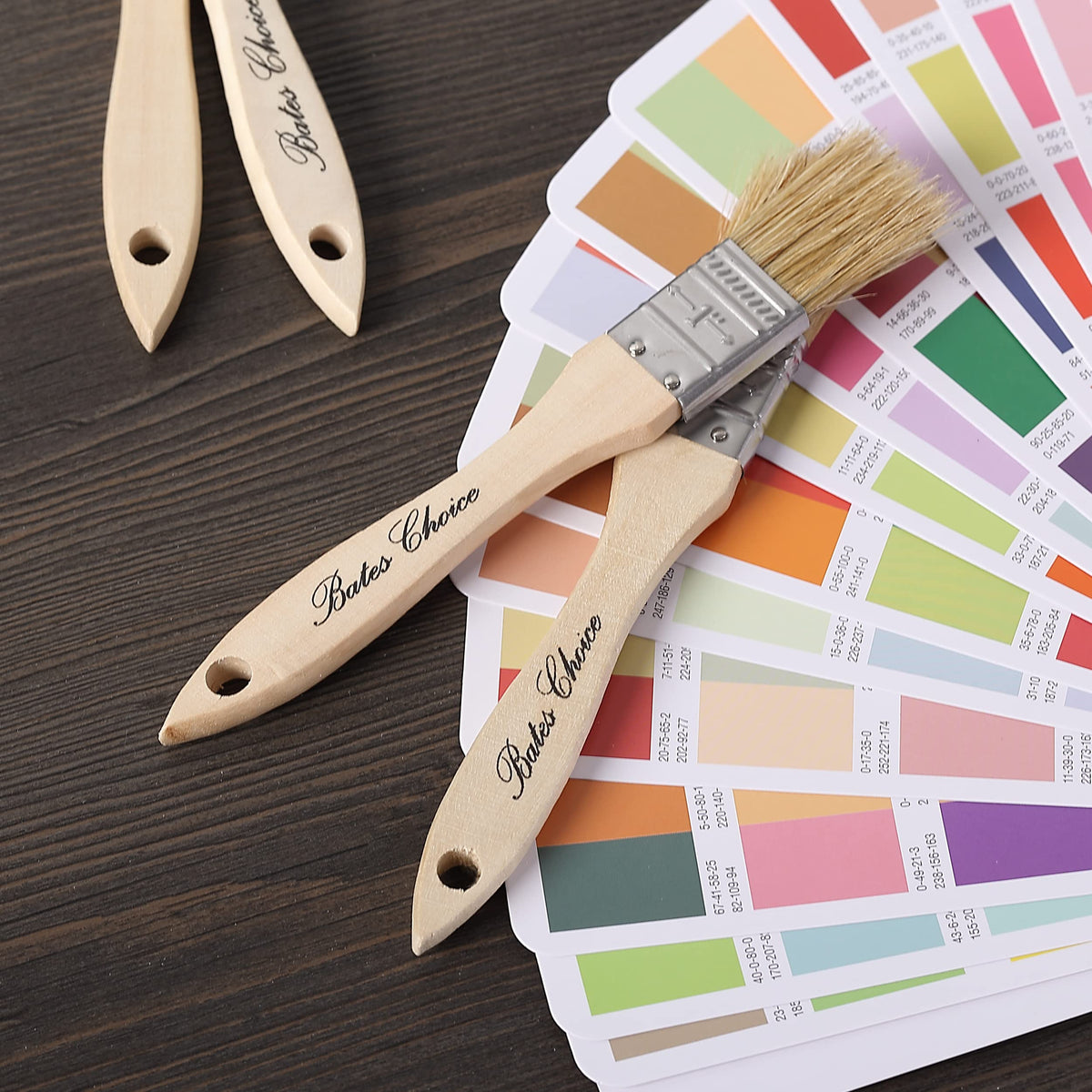 Bates Choice brush is easy to wash and reuse after cleaning