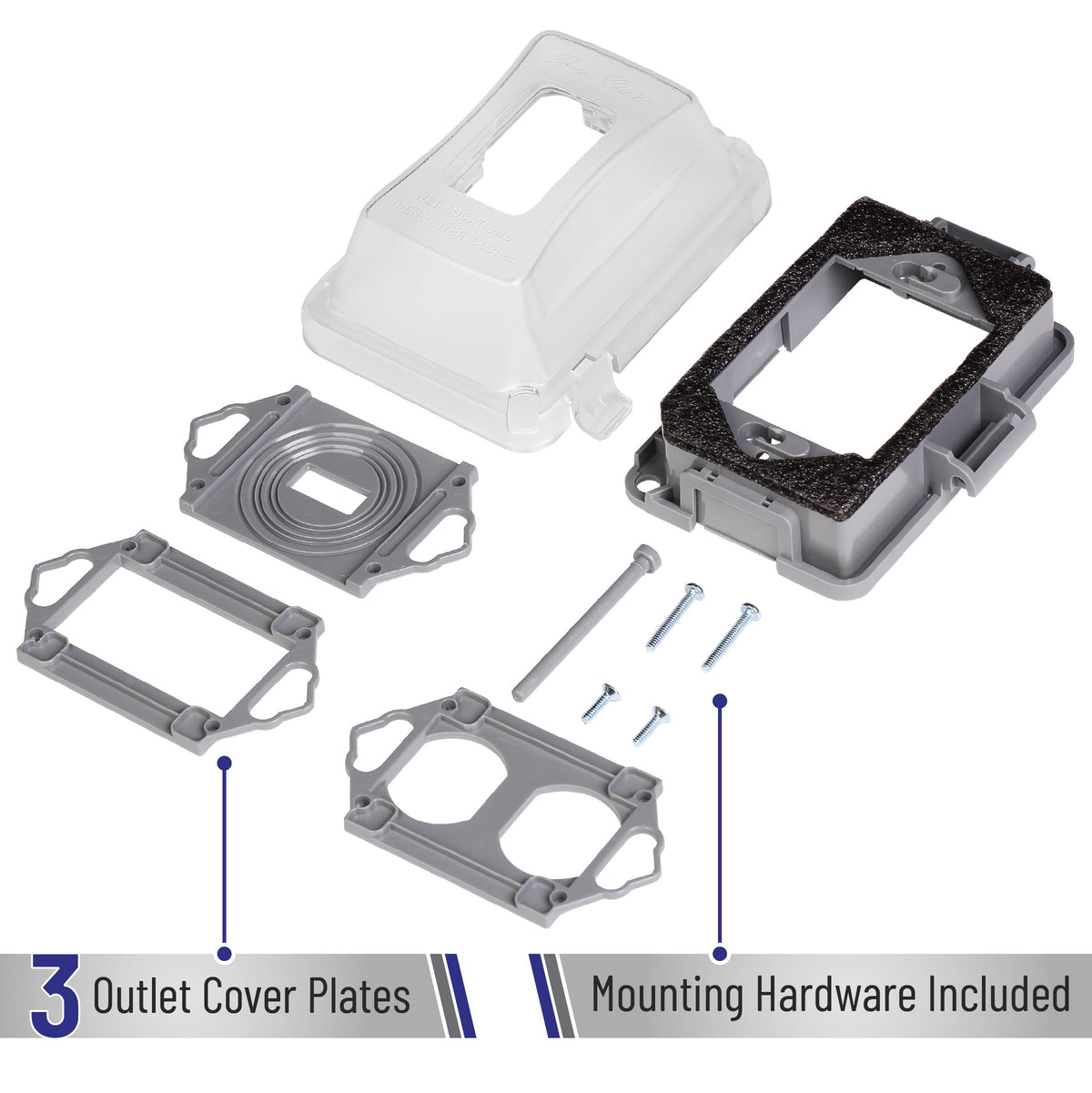 Bates Choice clear waterproof cover seals out moisture and dust
