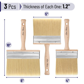 Bates Choice deck stain brush 4in close-up bristles show precise control.