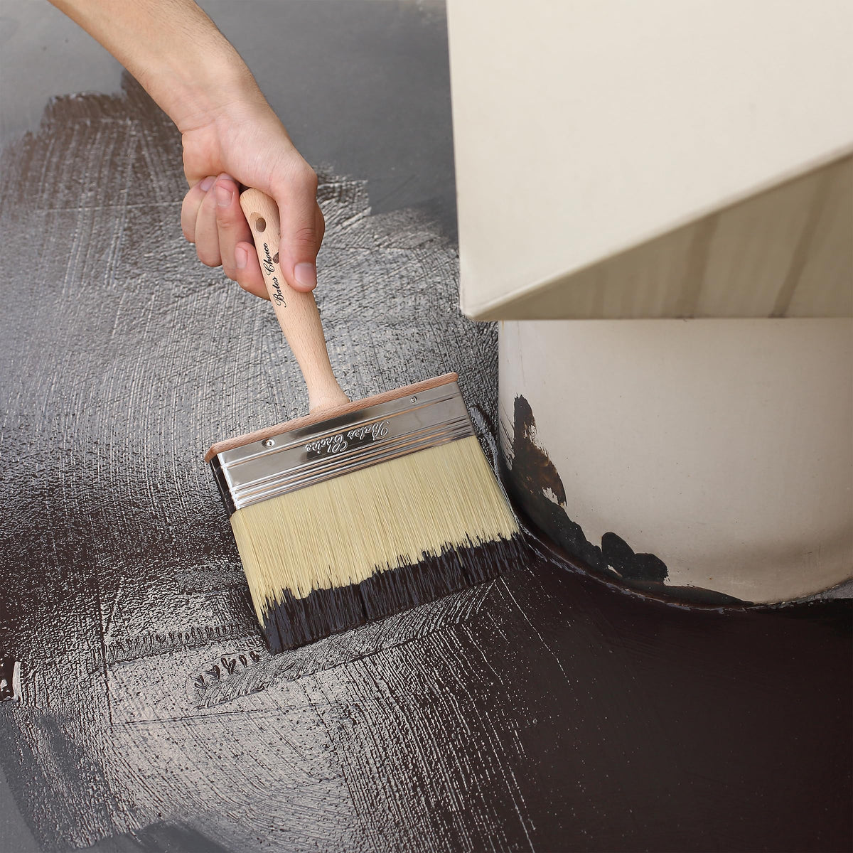 Bates Choice deck stain brush ideal for both DIY and pro projects.
