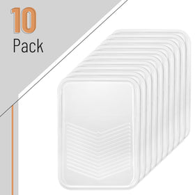Disposables fit standard 9-inch trays for quick color changes.