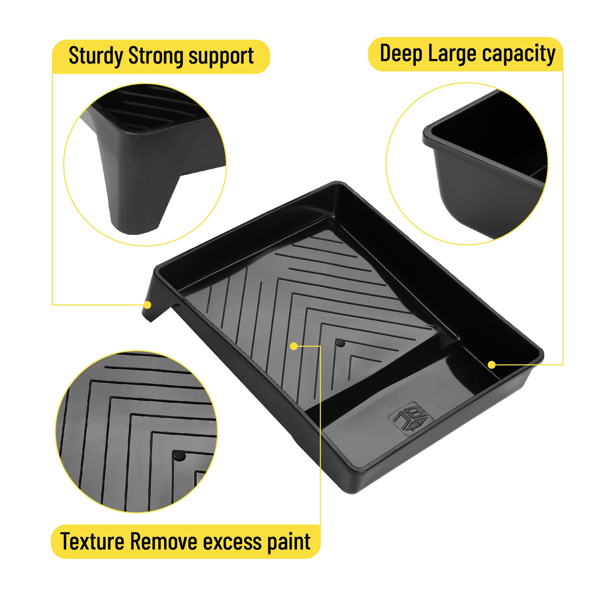 Durable plastic Bates Choice tray stands up to repeated use.