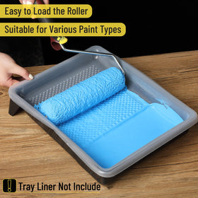 Easy-clean Bates Choice tray quick to rinse after painting.
