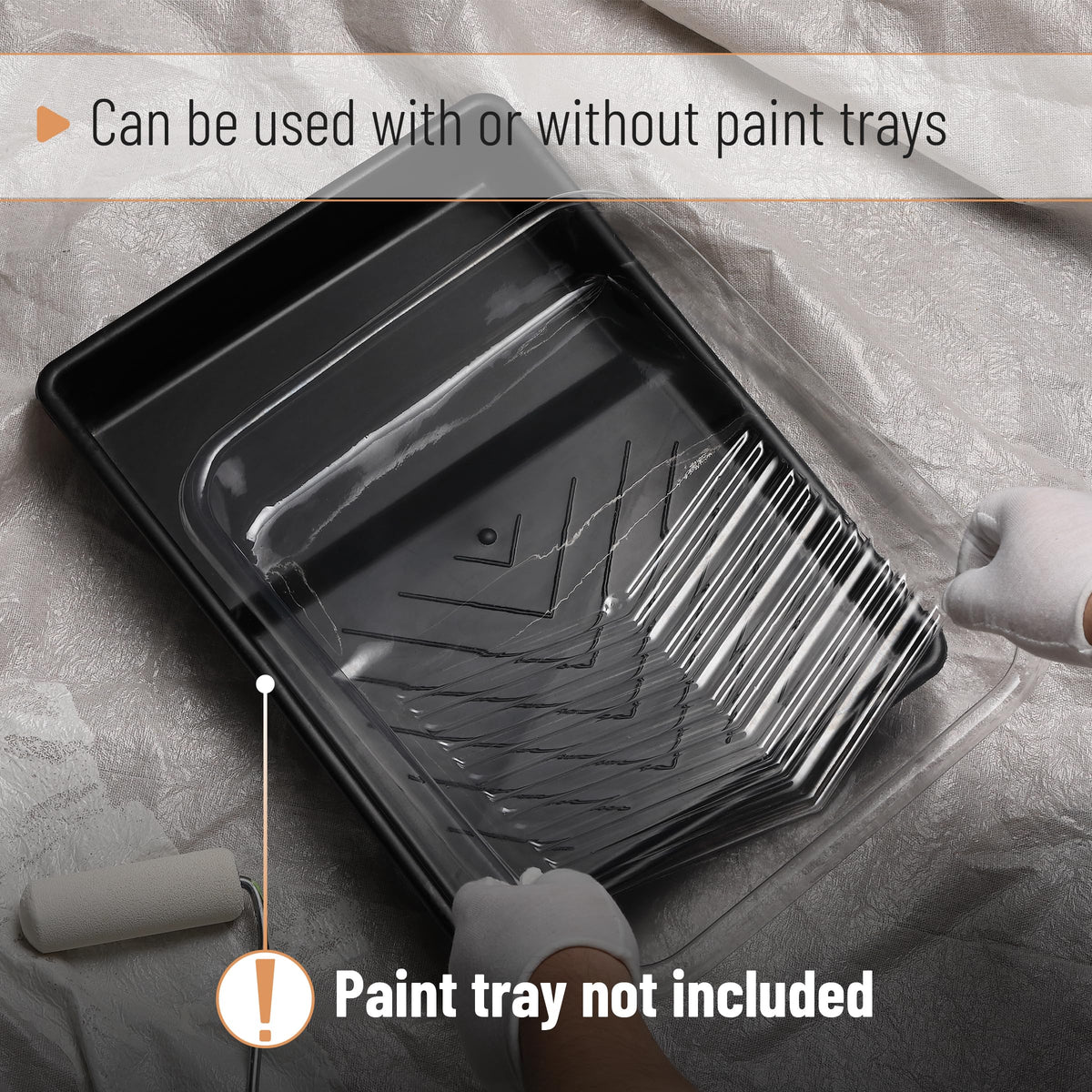 Easy-disposal design reduces cleanup time after painting projects.