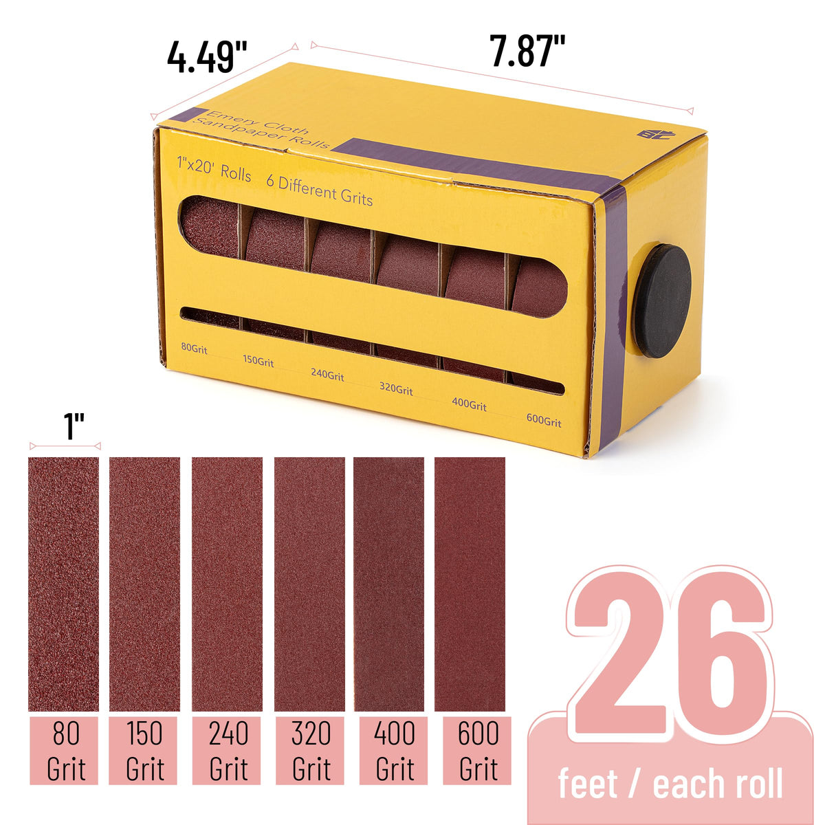 Bates Choice emery cloth roll 150-grit for finer finishing on wood.