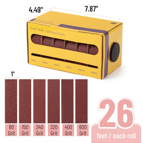 Bates Choice emery cloth roll 150-grit for finer finishing on wood.