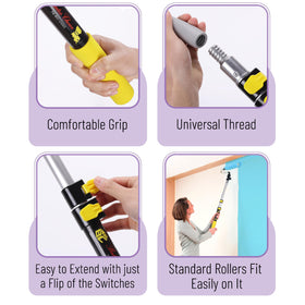 Bates Choice extension pole highlighting durable construction for heavy tasks
