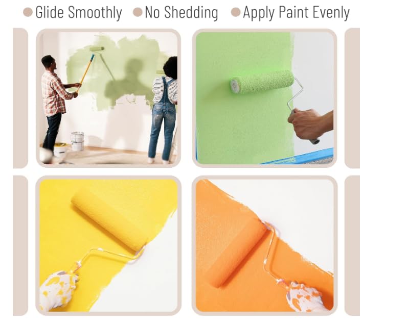 Bates Choice high-density foam brush for smooth, even finishing.