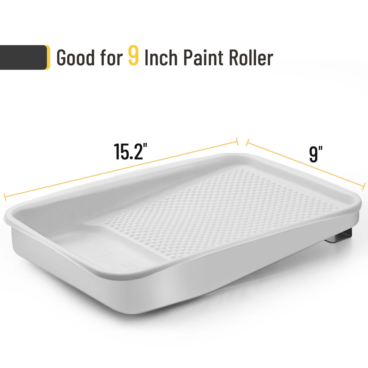Bates Choice liner textured surface removes excess paint for smooth results