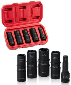 Bates Choice lug nut socket set with dual-ended sockets for versatile tire maintenance.