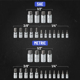 Bates Choice machined sockets feature snug fit for tool-safe fastening.