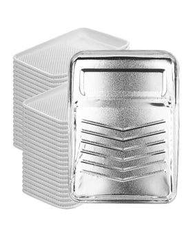 Bates Choice metal 9-inch tray ready for heavy-duty painting tasks.