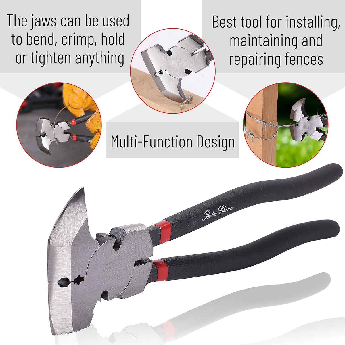 Bates Choice cutting jaws close-up showing 7/32 inch capacity.
