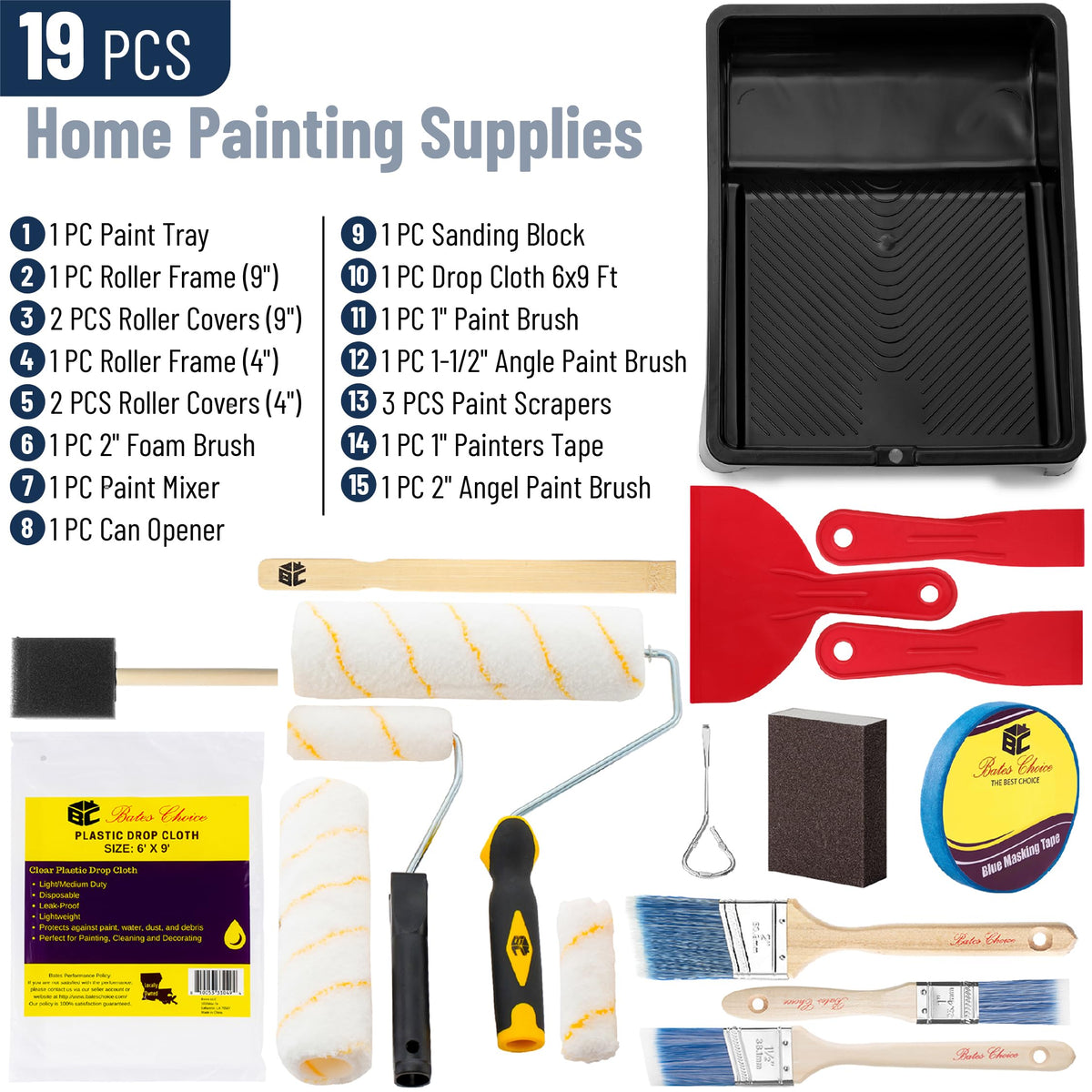 Bates Choice microfiber roller sleeve delivers even paint distribution