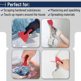 Bates Choice three scrapers for surface prep and detailing