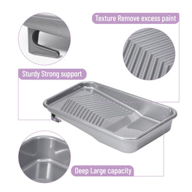 Bates Choice paint tray with large capacity supports extended projects.