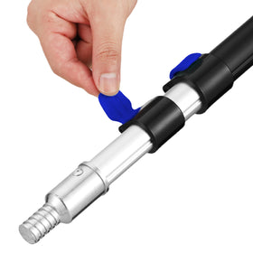 Bates Choice black shaft with blue accents for stylish handling.