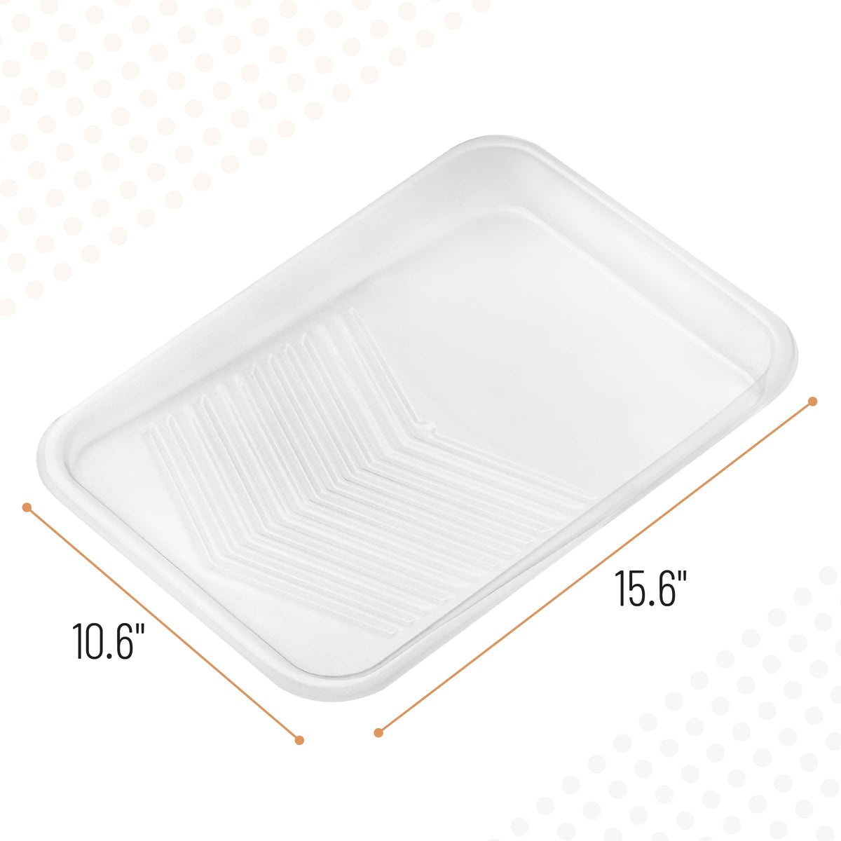 Ribbed liner texture promotes even paint distribution for smooth results.