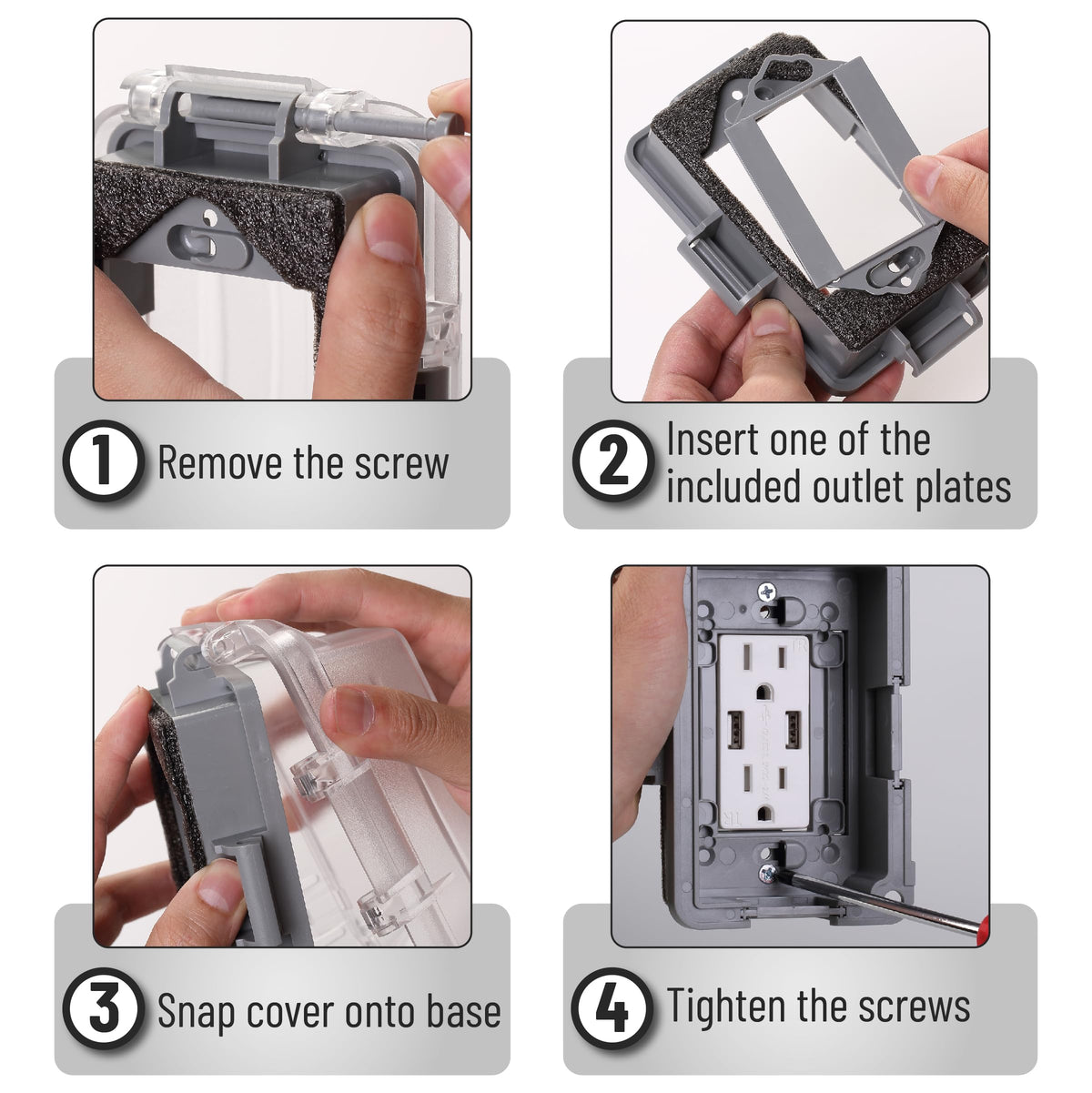 Bates Choice fits standard and decorative outlets for versatile Outdoor use