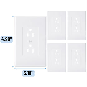 Bates Choice thermoplastic wall plate, shatter-resistant for daily use.