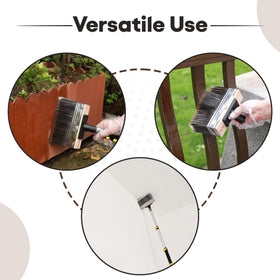 Bates Choice universal threaded base attaches to extension poles for extra reach.