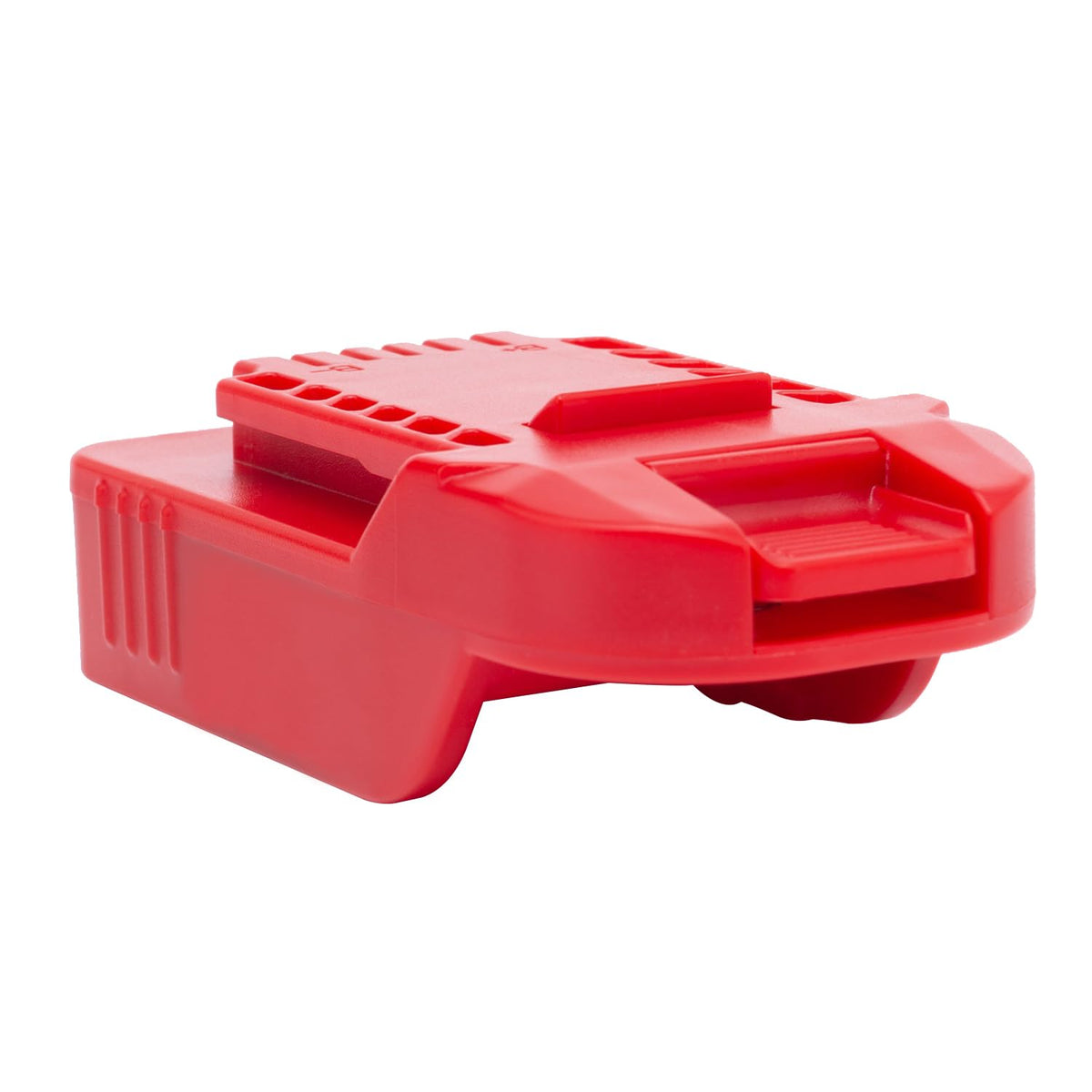 Hercules 20V Max battery attached to BATFRTOLS adapter for Bauer tools