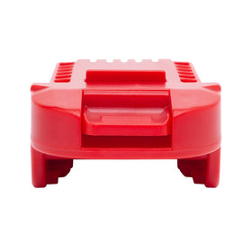 Secure clip keeps battery and Bauer tool firmly in place