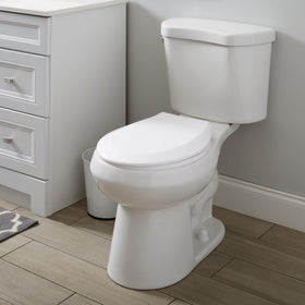 Bath Bliss Deluxe Round Seat measuring 14x17 inches, fits standard bowls.