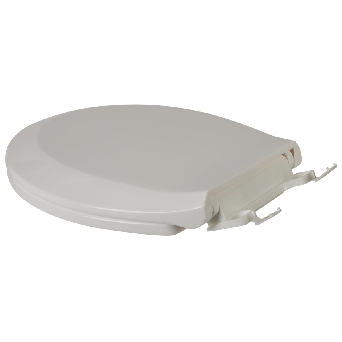 Bath Bliss Deluxe Round Seat in pristine white enhances bathroom cohesion and style.